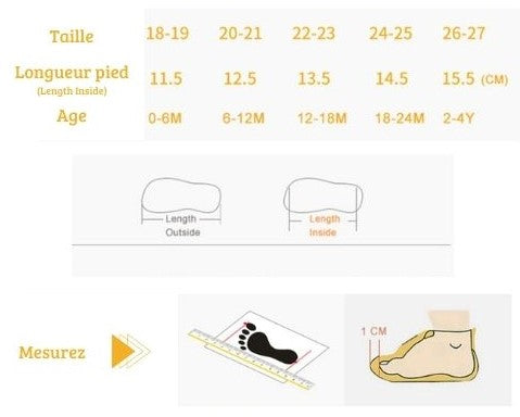 Chaussons Antidérapantes pour Bébés